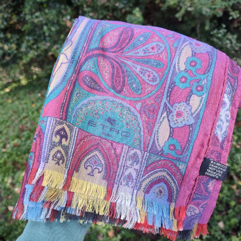 Etro Multicolor Paisley Scarf